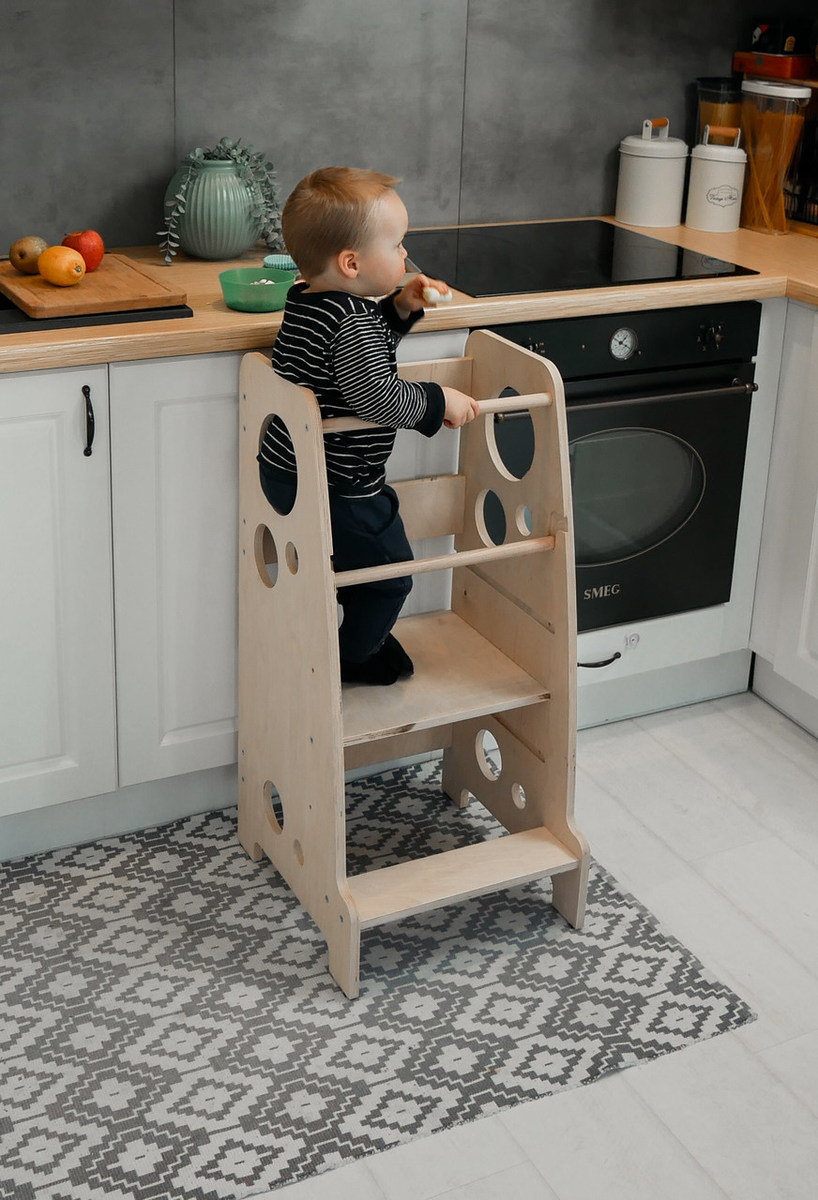 Montessori-Lernturm Lena MAXI 85 - natur - banaby.at