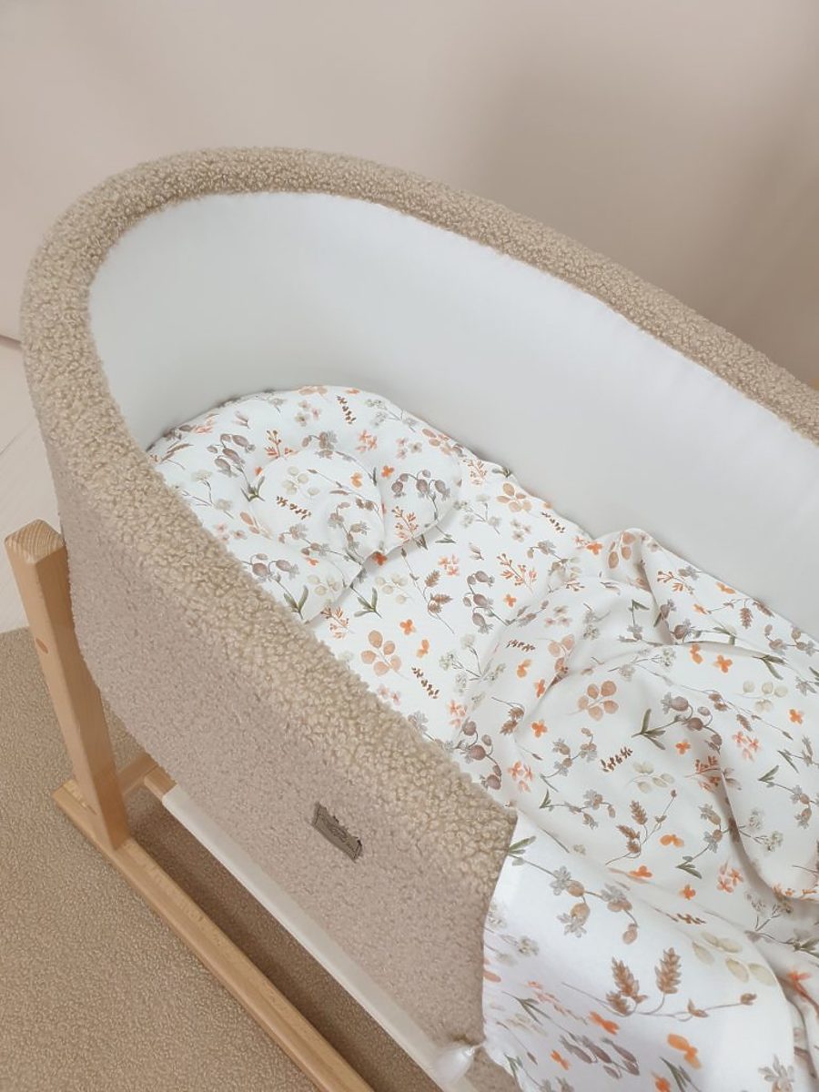 Bambus-Set mit leichter Decke - Blumen - banaby.at