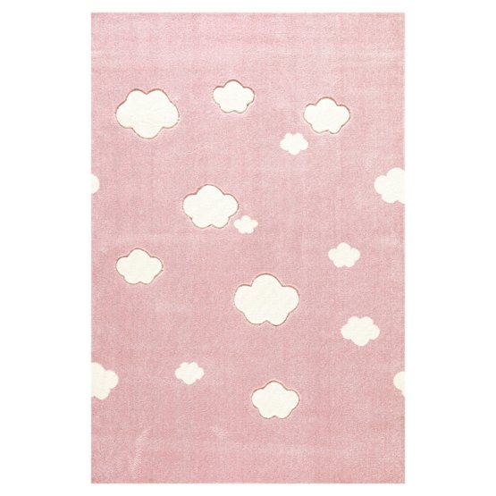Kinderteppich Starlight rosa/weiß