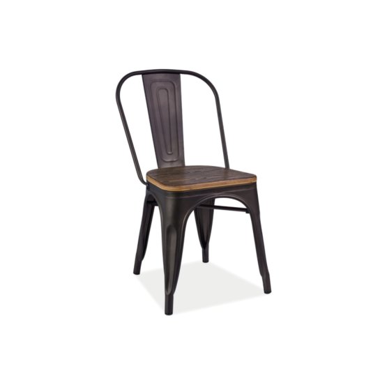 Hochstühle Stuhl LOFT nussbaum / graphit