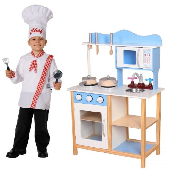 Kinder hölzern kochnische mit ausrüstung