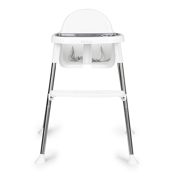 2-in-1 Hochstuhl mit Tablett und Gurten ECOTOYS