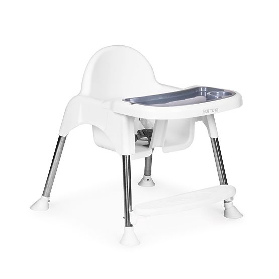 2-in-1 Hochstuhl mit Tablett und Gurten ECOTOYS
