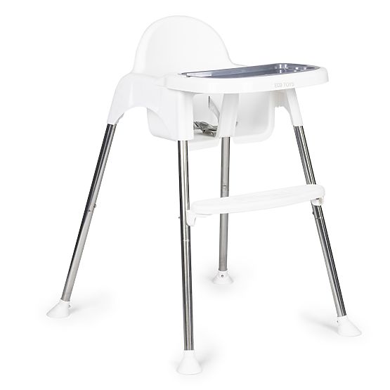 2-in-1 Hochstuhl mit Tablett und Gurten ECOTOYS