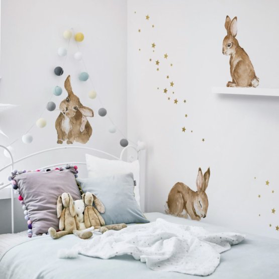 Dekoration  Wand DEKORNIK Happy kaninchen