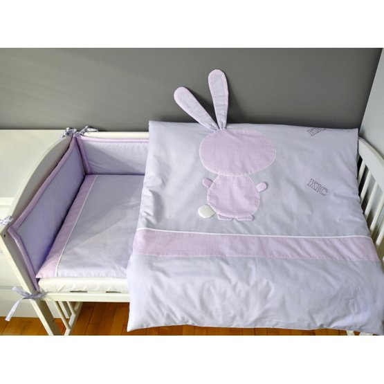 Kinder 2-dílné Bettbezug hase - dark violet