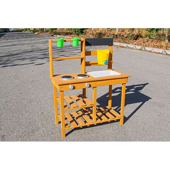 2Kids Toys Holz-Gartenküche mit Spüle