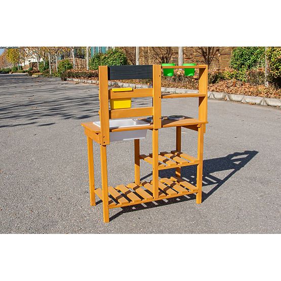2Kids Toys Holz-Gartenküche mit Spüle