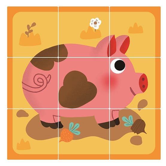 2Kids Toys Holzbausteine Bauernhof