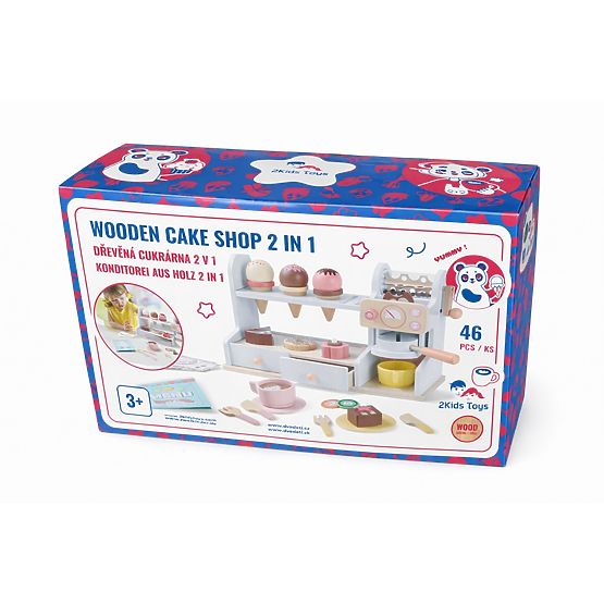 2Kids Toys Holzspielzeug 2-in-1 Konditorei