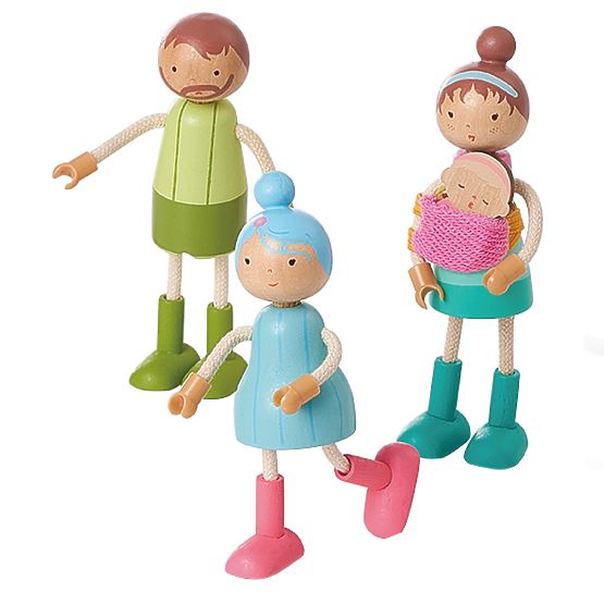 2Kids Toys Möbelset mit Familie 5 in 1