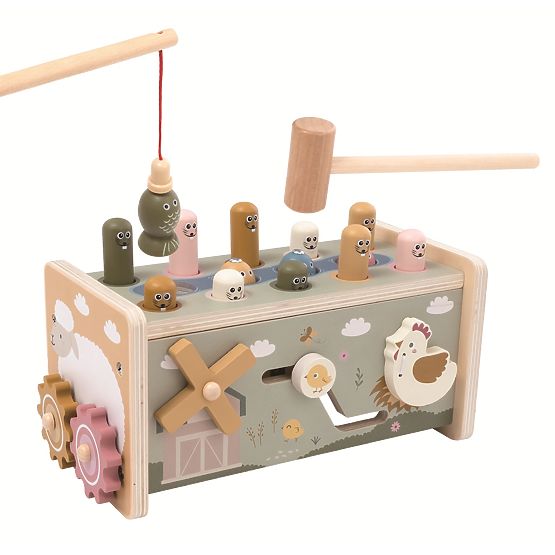 2Kids Toys Multifunktionales Klopfspiel Bauernhof