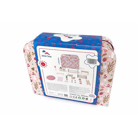 2Kids Toys Puppenhaus im Koffer Küche