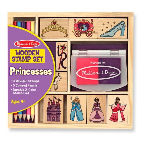 Melissa & Doug - Set Princess Holzstempel