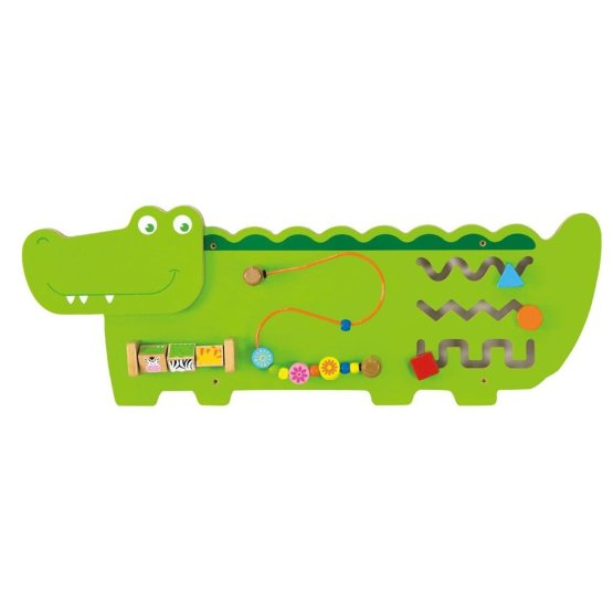 Lernspielzeug an der Wand - Krokodil