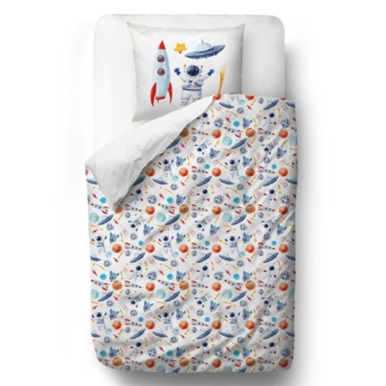 Herr. Little Fox Bedding Space - Decke: 135 x 200 cm Kissen: 60 x 50 cm