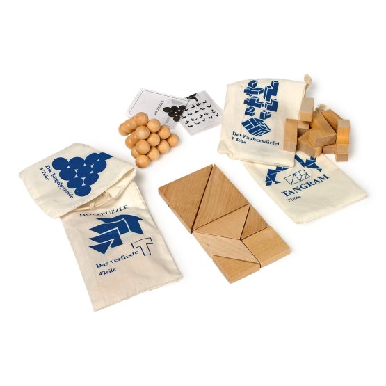 Small Foot Holzpuzzle-Set 4-teilig in Beuteln