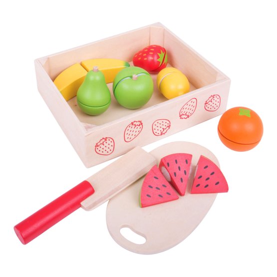 Bigjigs Toys Schneiden von Früchten in einer Kiste