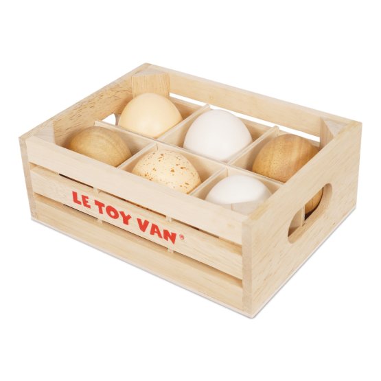 Le Toy Van Farm Eier in einer Kiste