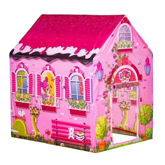 Zelt für Kinder - rosa Haus