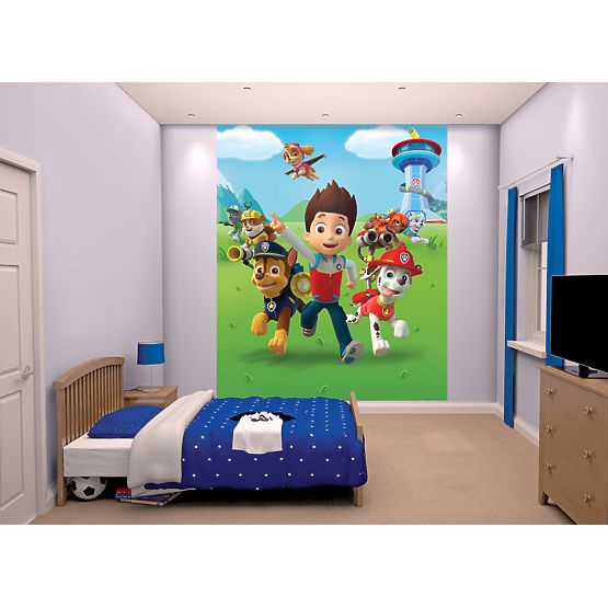 3D Kindertapete PAW PATROL -  8-teilig