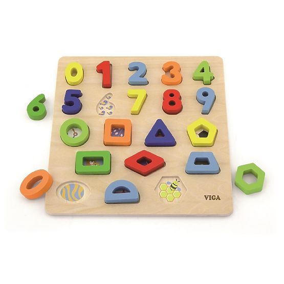 3D Puzzle Formen und Zahlen