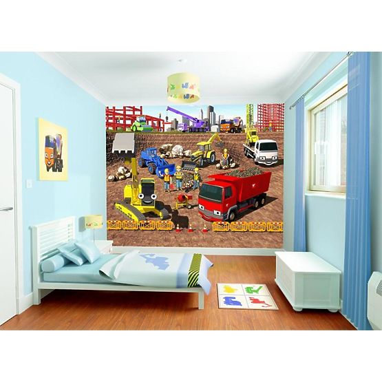 3D Tapete Baustelle