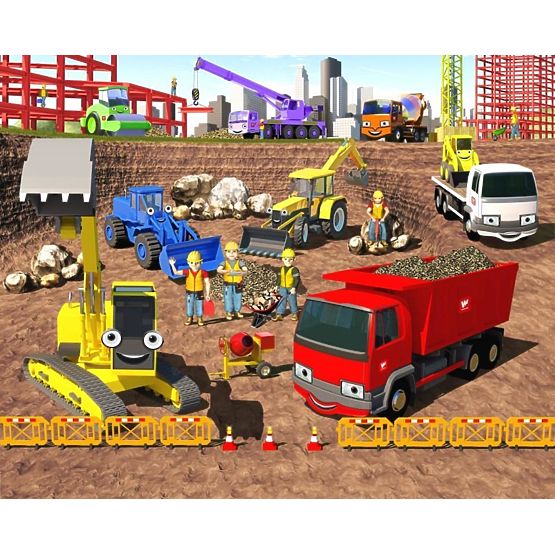 3D Tapete Baustelle