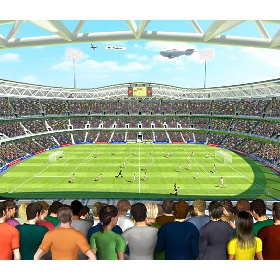 3D Tapete Fußball