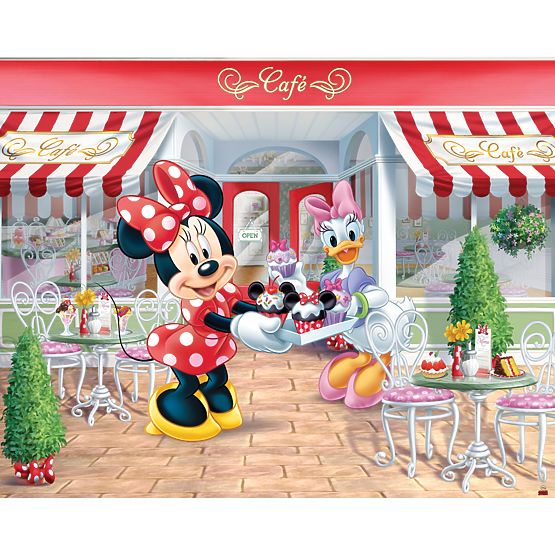 3D Tapete Minnie Maus