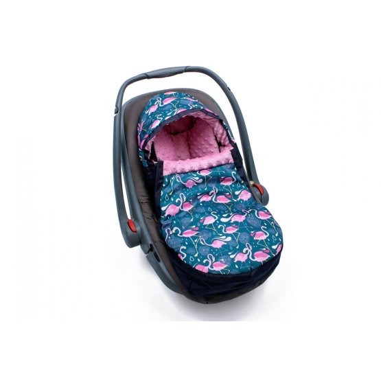 Autositz Tasche Minky - Flamingos