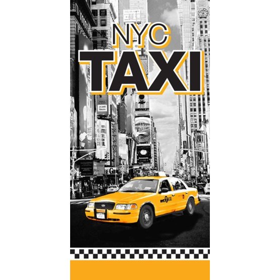Kinderbadetuch Taxi NYC