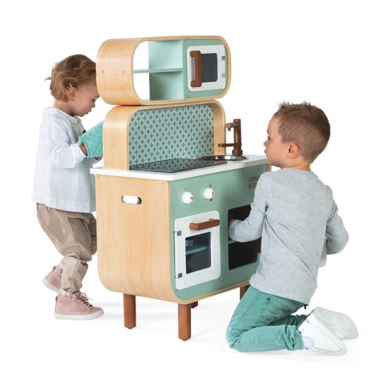 Holzküche für Kinder Reverso 2 in 1 - doppelseitig