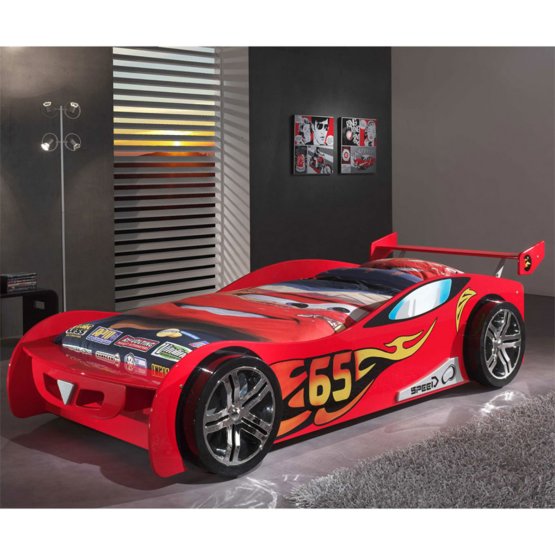 Kinder Bett Auto Le Mans - red