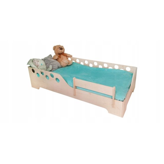 Kinderbett Poppy mit Rausfallschutz - 140 x 70 cm