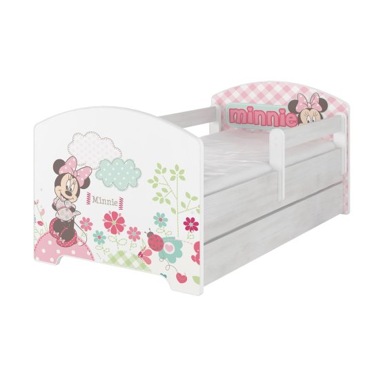 Baby bett se barriere - Minnie Mouse - dekor norwegisch kiefer