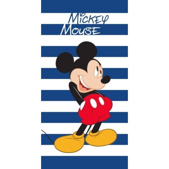 Babyhandtuch Mickey Mouse - blau-weiß