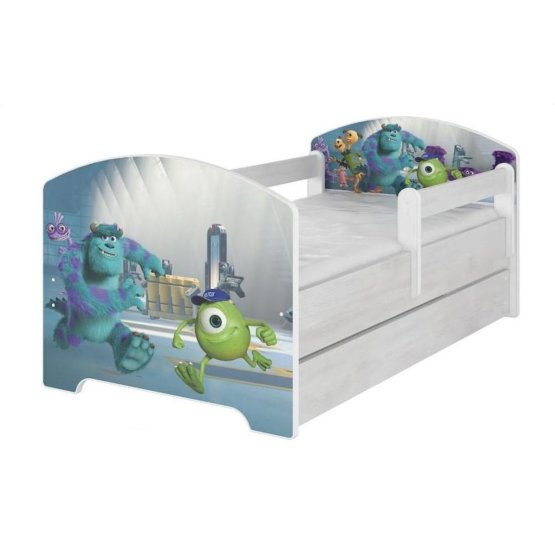 Kinderbett mit Rausfallschutz - Monsters Inc.