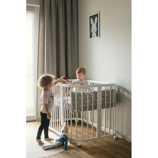 Mitwachsende Babybett 7in1 Desire - weiß