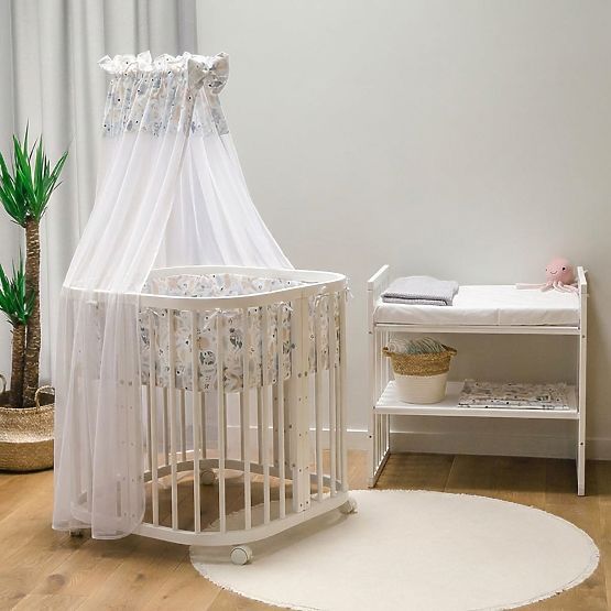 Mitwachsende Babybett 7in1 Desire - weiß