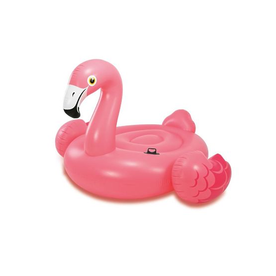 Aufblasbarer Flamingo im Wasser