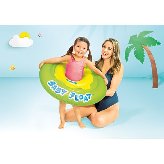 Aufblasbarer Kindersitz im Wasser