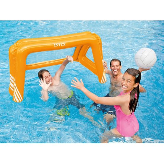 Aufblasbares Tor mit Ball für den Pool
