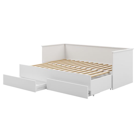 Ausziehbares Bett HELIOS mit zwei Schubladen ohne Matratze 200x80/200x160