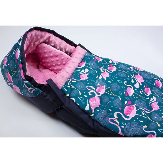 Autositz Tasche Minky - Flamingos