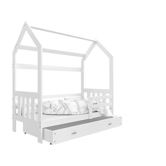 Kinderbett Hausbett Philip - weiss