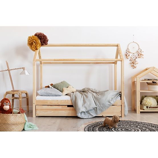 Baby bett haus se schublade Mila