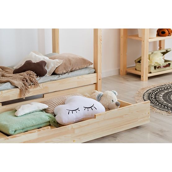 Baby bett haus se schublade Mila