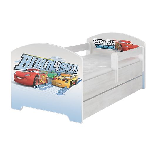 Baby bett se barriere - Cars 2 - dekor norwegisch kiefer