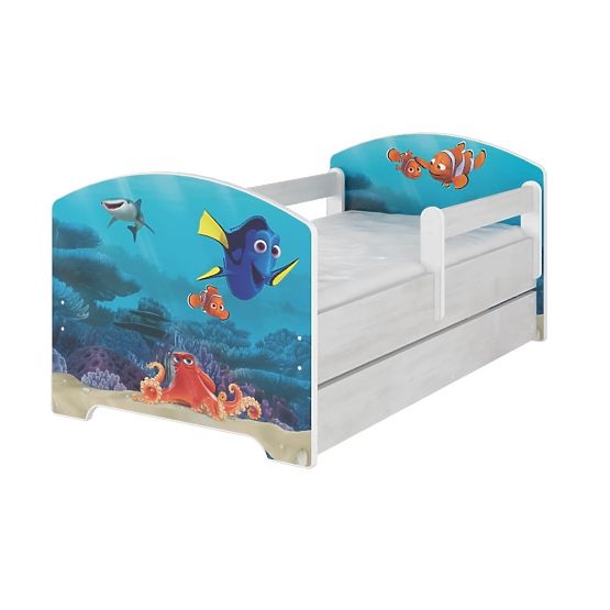 Baby bett se barriere - Dory a Nemo - dekor norwegisch kiefer
